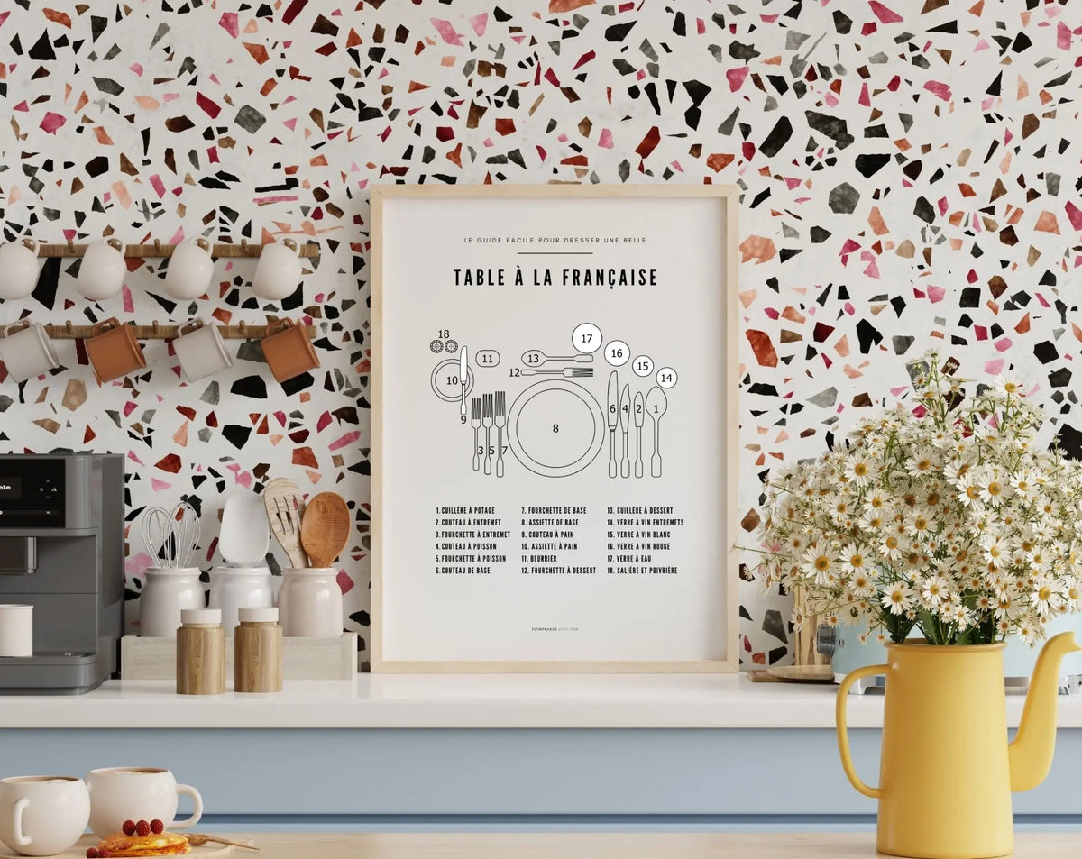 Affiche Table à la Française - Cuisine | FLTM