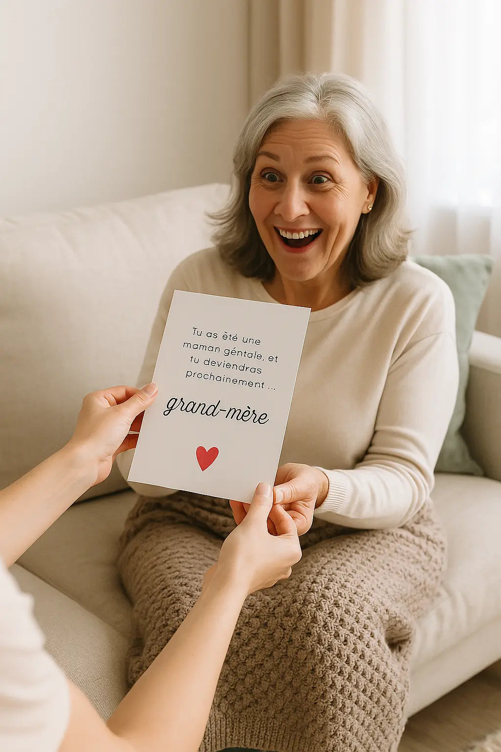 Affiche Tu as été une maman géniale… tu deviendras bientôt grand-mère - Annonce grossesse FLTMfrance