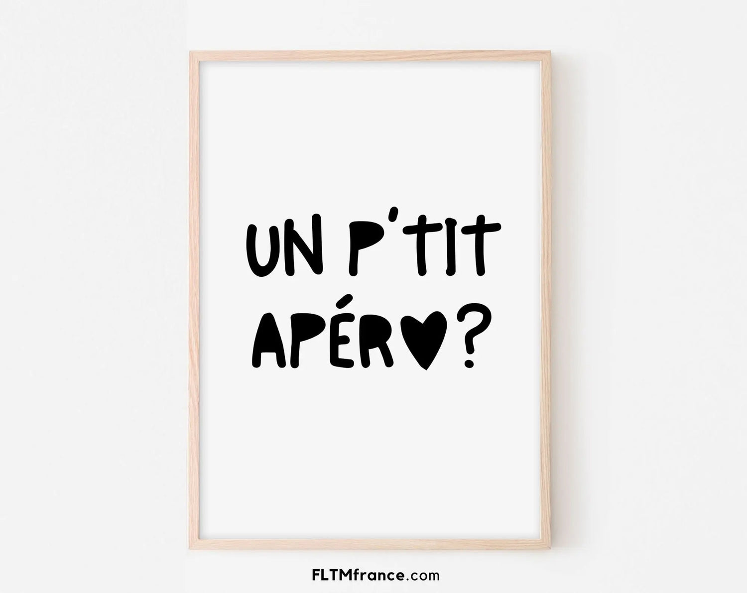 Affiche Un petit apéro - Affiche humour cuisine FLTMfrance