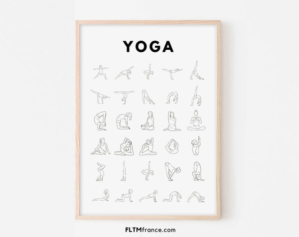 Affiche Yoga - Affiche décoration sport