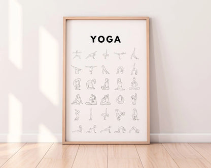 Affiche Yoga - Affiche décoration sport FLTMfrance