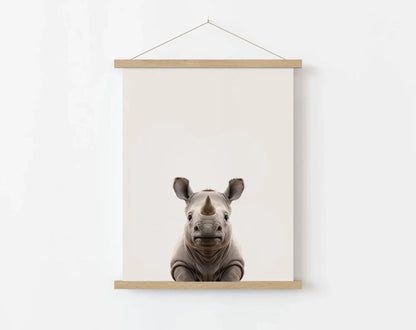 Affiche bébé Rhinocéros - Rhinocéreau FLTMfrance