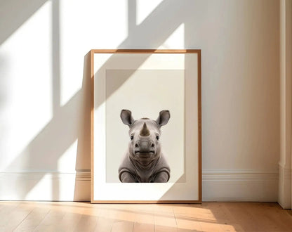 Affiche bébé Rhinocéros - Rhinocéreau FLTMfrance