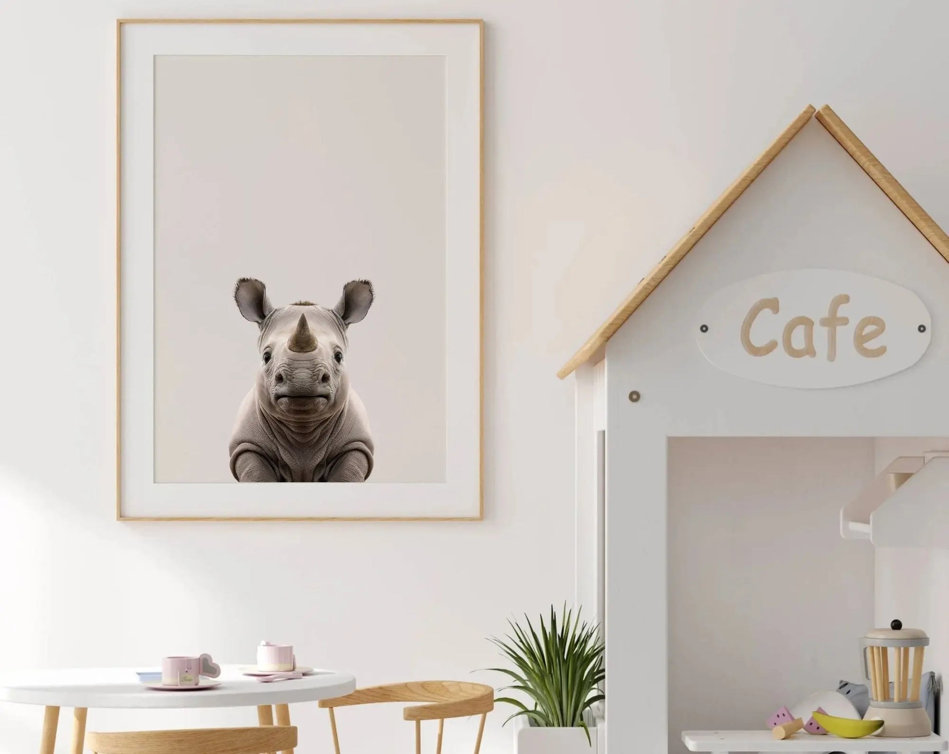 Affiche bébé Rhinocéros - Rhinocéreau FLTMfrance