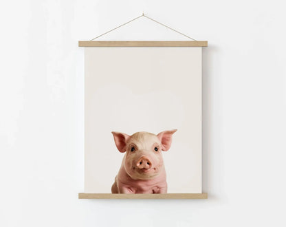 Affiche bébé cochon - Porcelet FLTMfrance