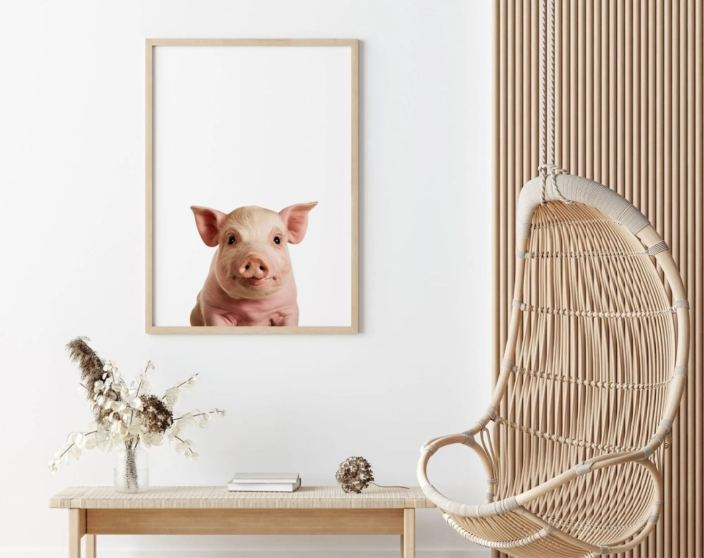 Affiche bébé cochon - Porcelet FLTMfrance