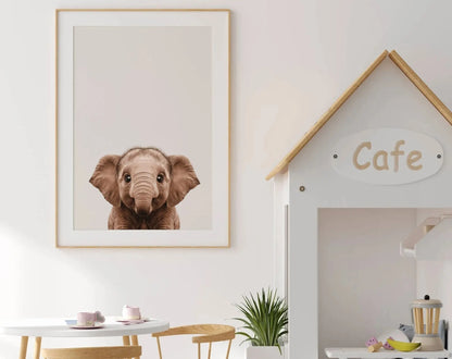 Affiche bébé éléphant - Éléphanteau FLTMfrance