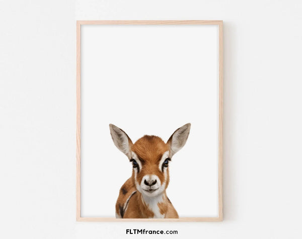 Affiche bébé gazelle - Gazelleau