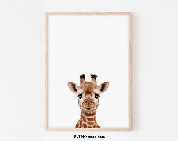 Affiche bébé girafe - Girafon