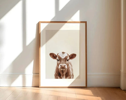 Affiche bébé vache - Veau FLTMfrance