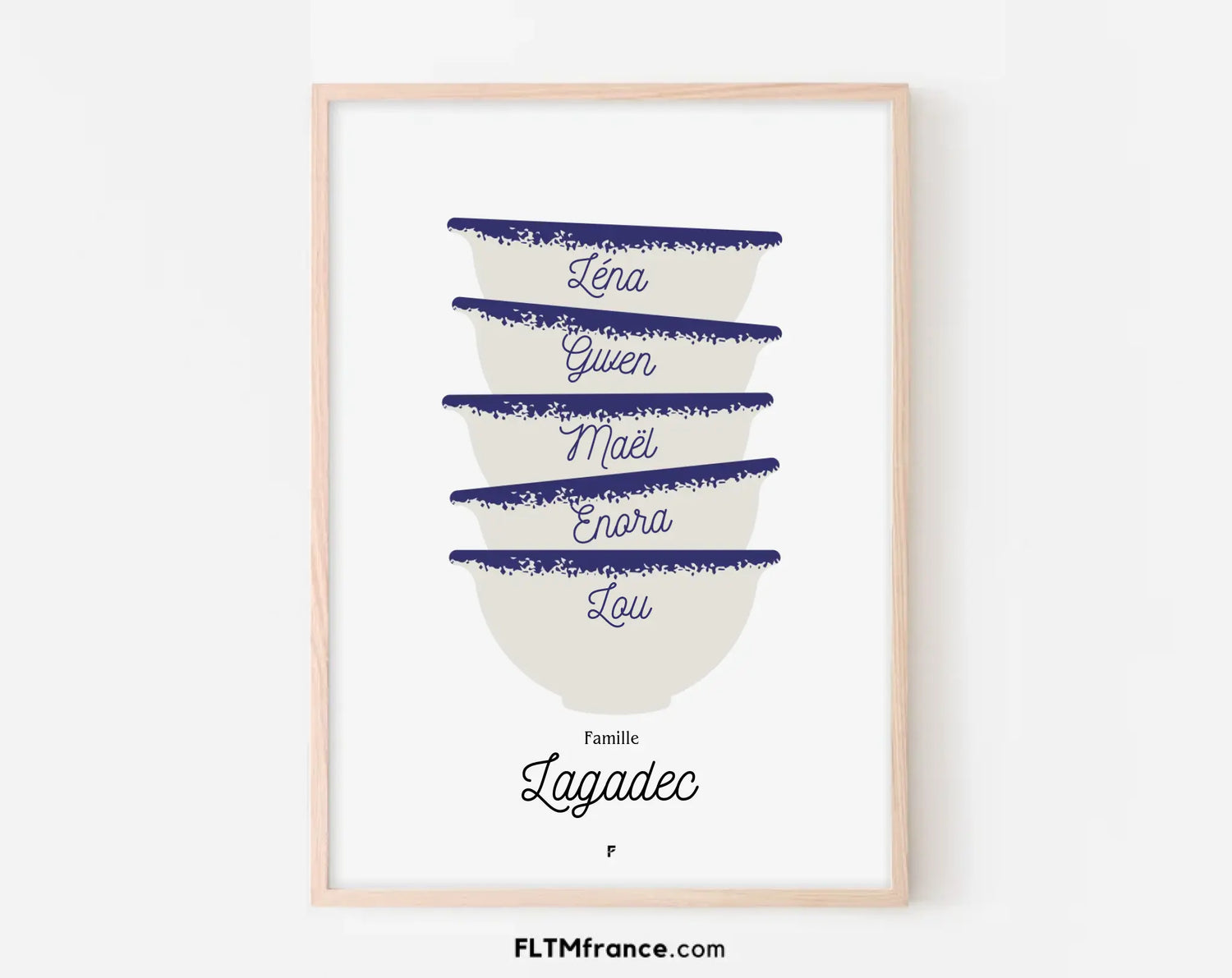 Affiche bols Bretons personnalisés FLTMfrance