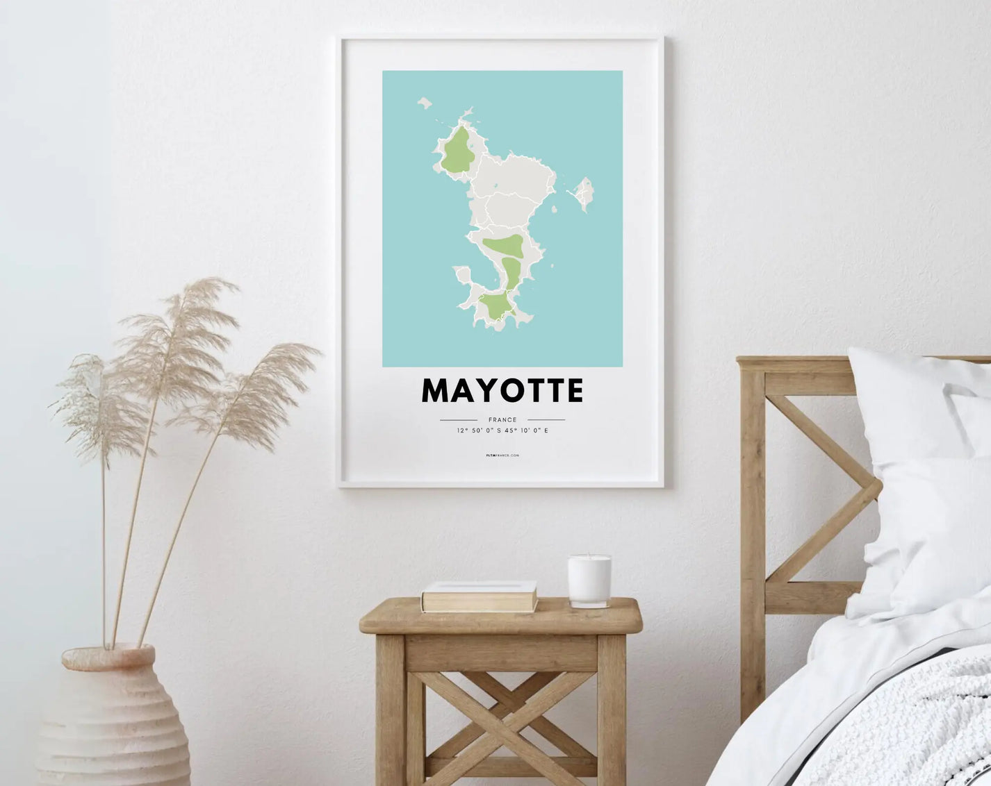 Affiche Carte Mayotte Villes De France FLTM affiche-carte-mayotte-villes-de-france-fltm
