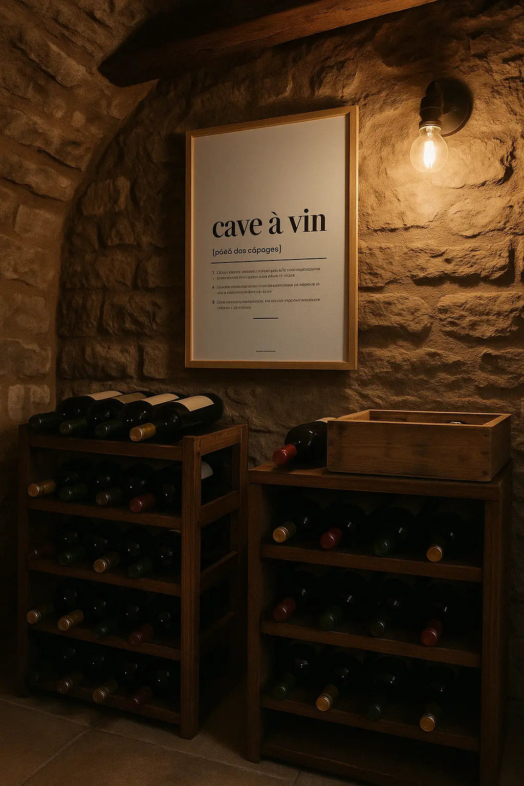 Affiche définition cave à vin - Affiche définition humour FLTMfrance