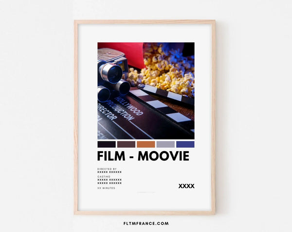 Affiche de film style minimaliste personnalisée