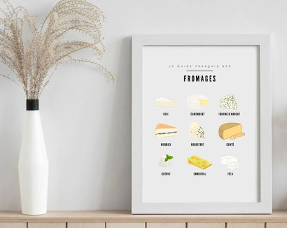 Affiche guide fromage - Le guide français des fromages FLTMfrance