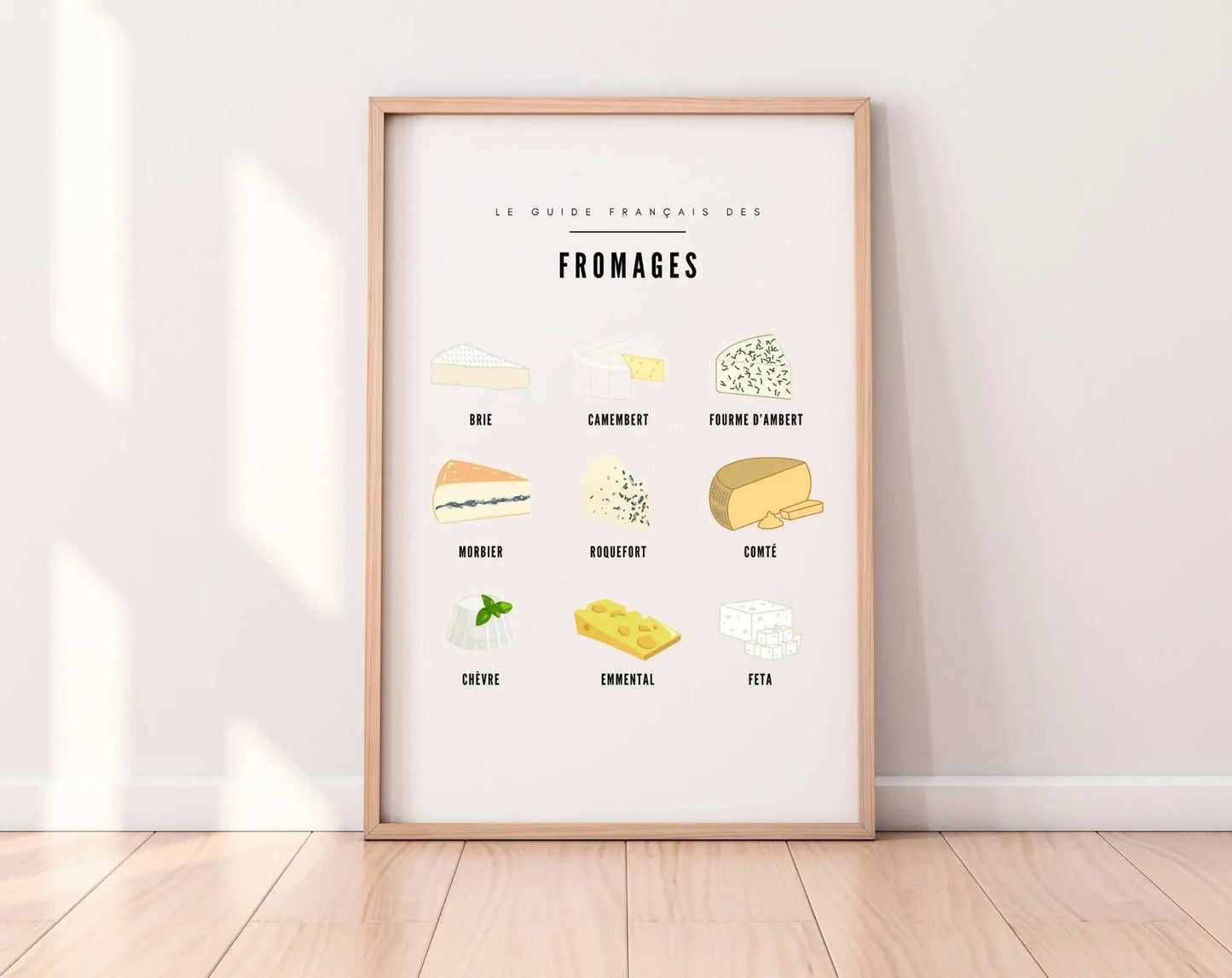 Affiche guide fromage - Le guide français des fromages FLTMfrance