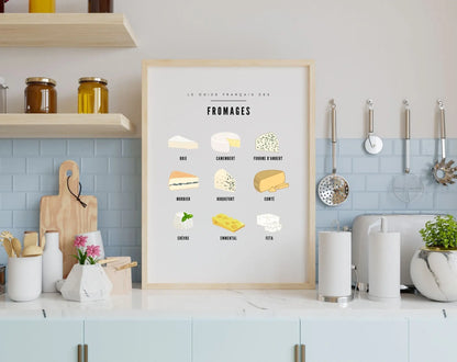 Affiche guide fromage - Le guide français des fromages FLTMfrance