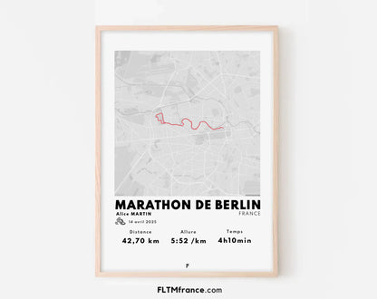 Affiche marathon - Ta course à pied personnalisée FLTM