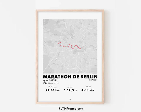 Affiche marathon - Ta course à pied personnalisée