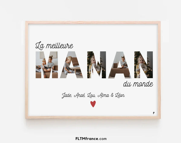 Affiche personnalisée La meilleure maman du monde
