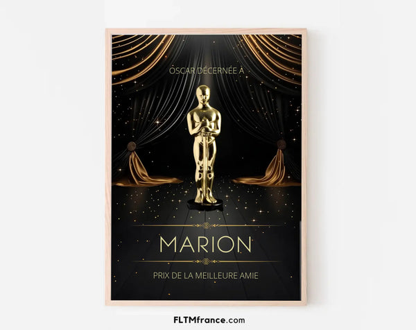 Affiche personnalisée Oscar