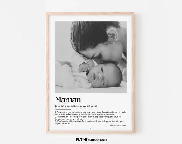 Affiche personnalisée définition maman