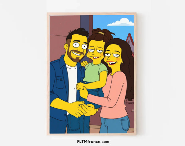 Affiche personnalisée Cartoon Jaune