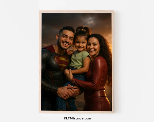 Affiche personnalisée Film super héros