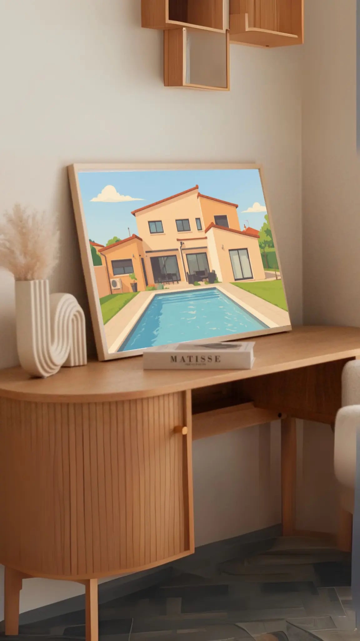 Affiche personnalisée Illustration maison FLTM