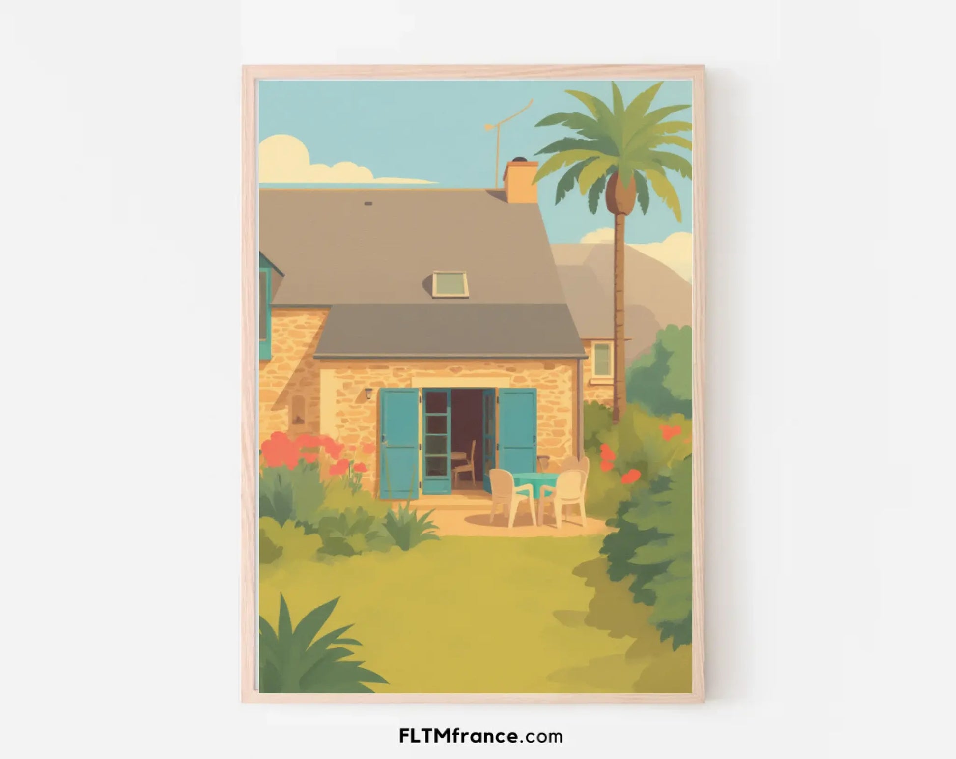 Affiche personnalisée Illustration vintage voyage FLTM