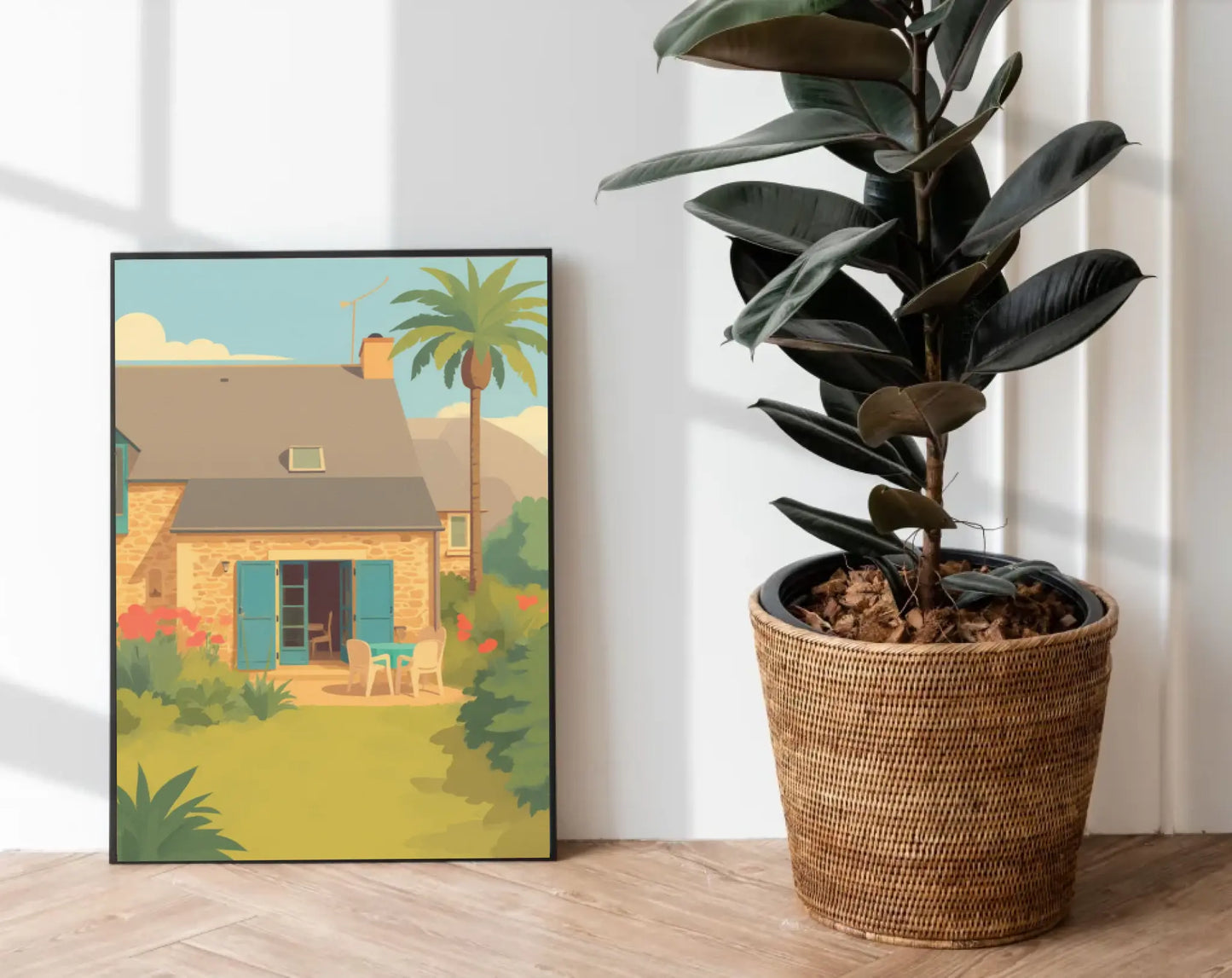 Affiche personnalisée Illustration vintage voyage FLTM