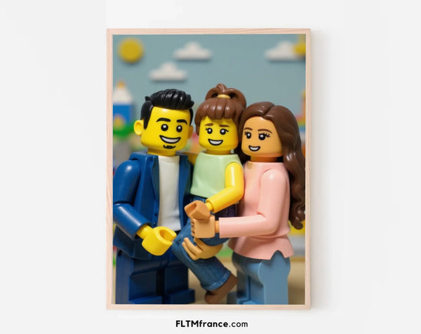 Affiche personnalisée Jouets en briques