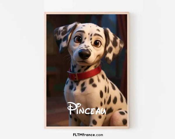Affiche personnalisée Portrait Dessin Animé de votre animal