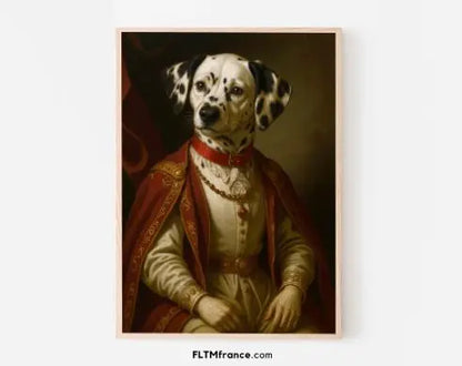 Affiche personnalisée Portrait Royal Baroque de votre animal FLTM