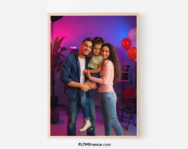 Affiche personnalisée Studio photo des années 1980