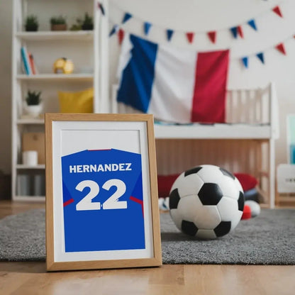 Affiche personnalisée équipe de France euro 2024 - Maillot de foot FLTMfrance