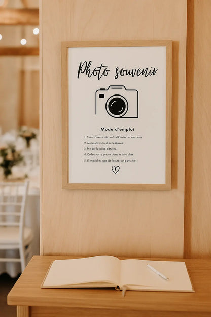 Affiche pour coin photobooth ou Polaroïd - Affiche décoration événement FLTMfrance