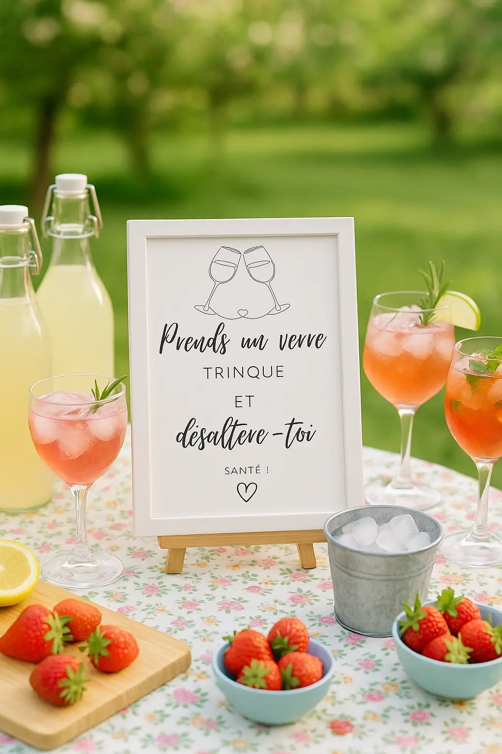 Affiche prends un verre trinque et désaltère-toi | FLTM