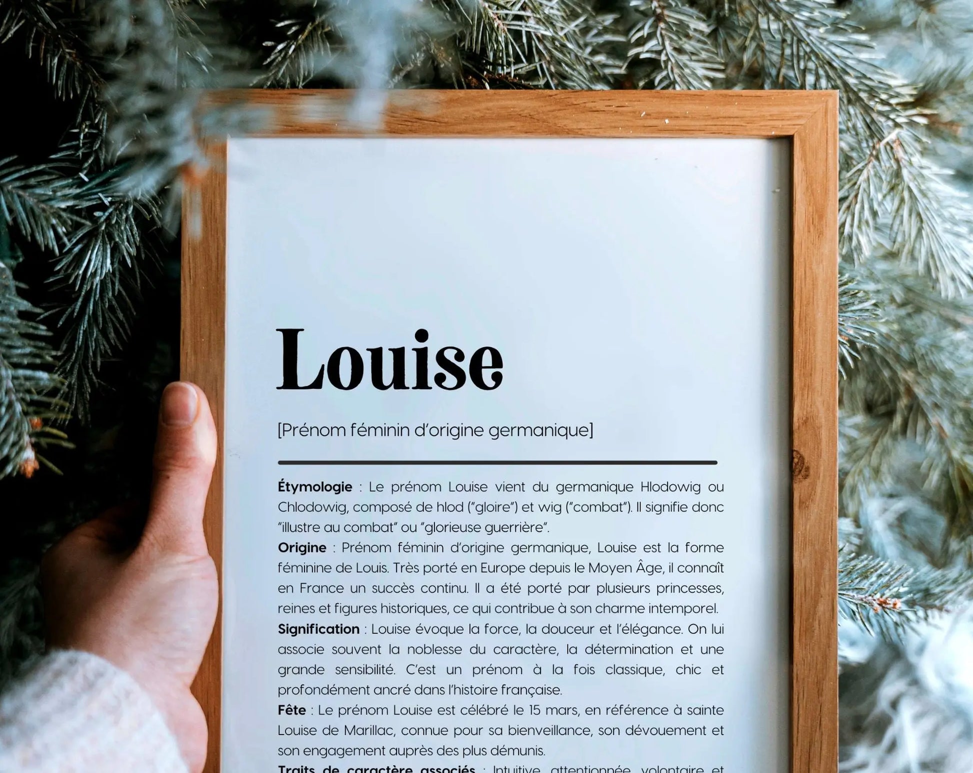 Affiche prénom Louise à imprimer FLTM