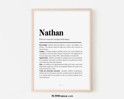 Affiche prénom Nathan à imprimer FLTM