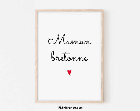 Affiche Maman Bretonne - Fête des mères FLTMfrance