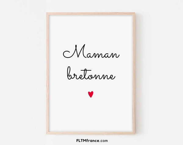 Affiche Maman Bretonne - Fête des mères