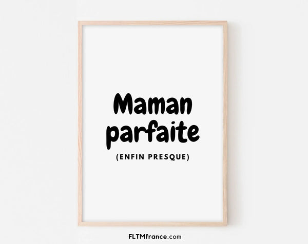 Affiche Maman parfaite enfin presque