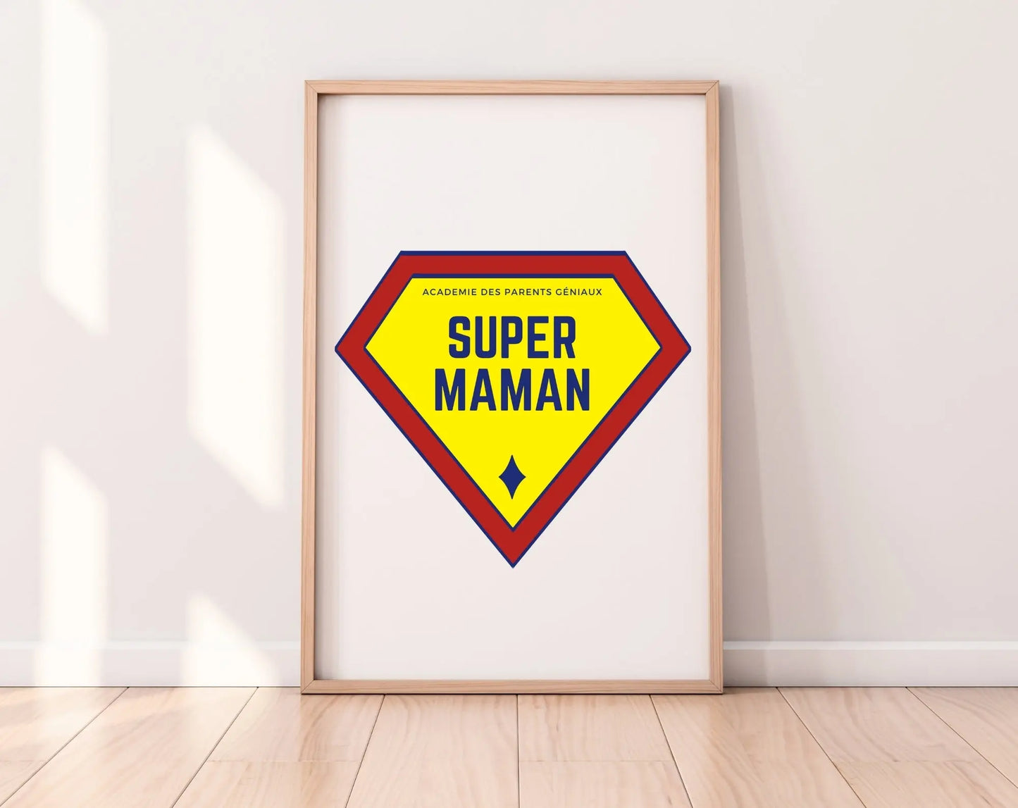 Affiche Super Maman - Cadeau fête des mères FLTMfrance
