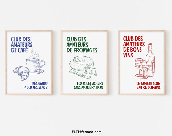 Affiches Club des amateurs de bonnes choses - Affiche cuisine