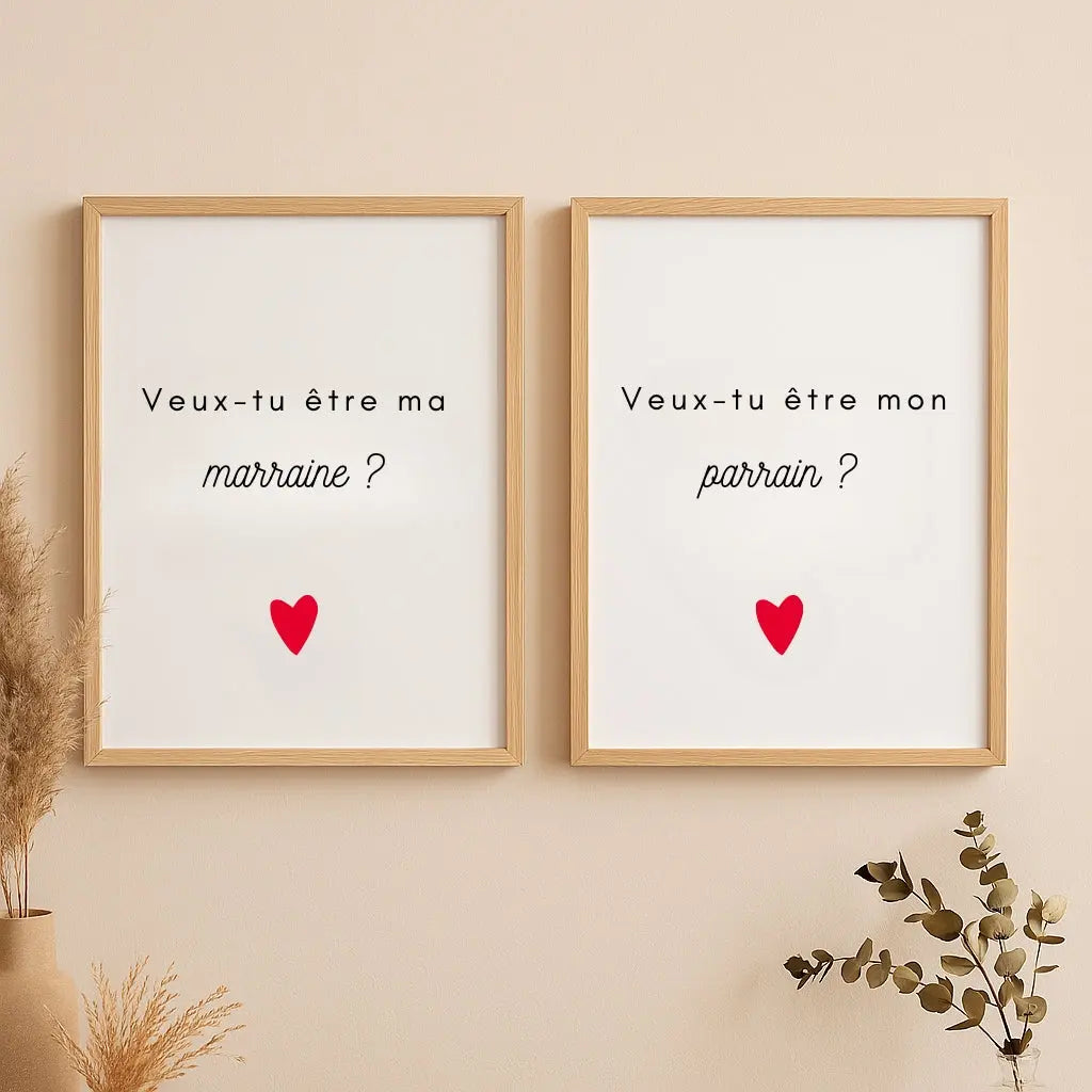 Affiches Demande Parrain et Marraine | FLTM