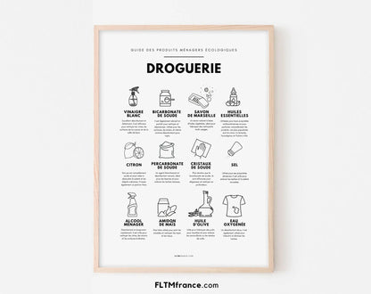 Affiches Droguerie et entretien du linge FLTMfrance