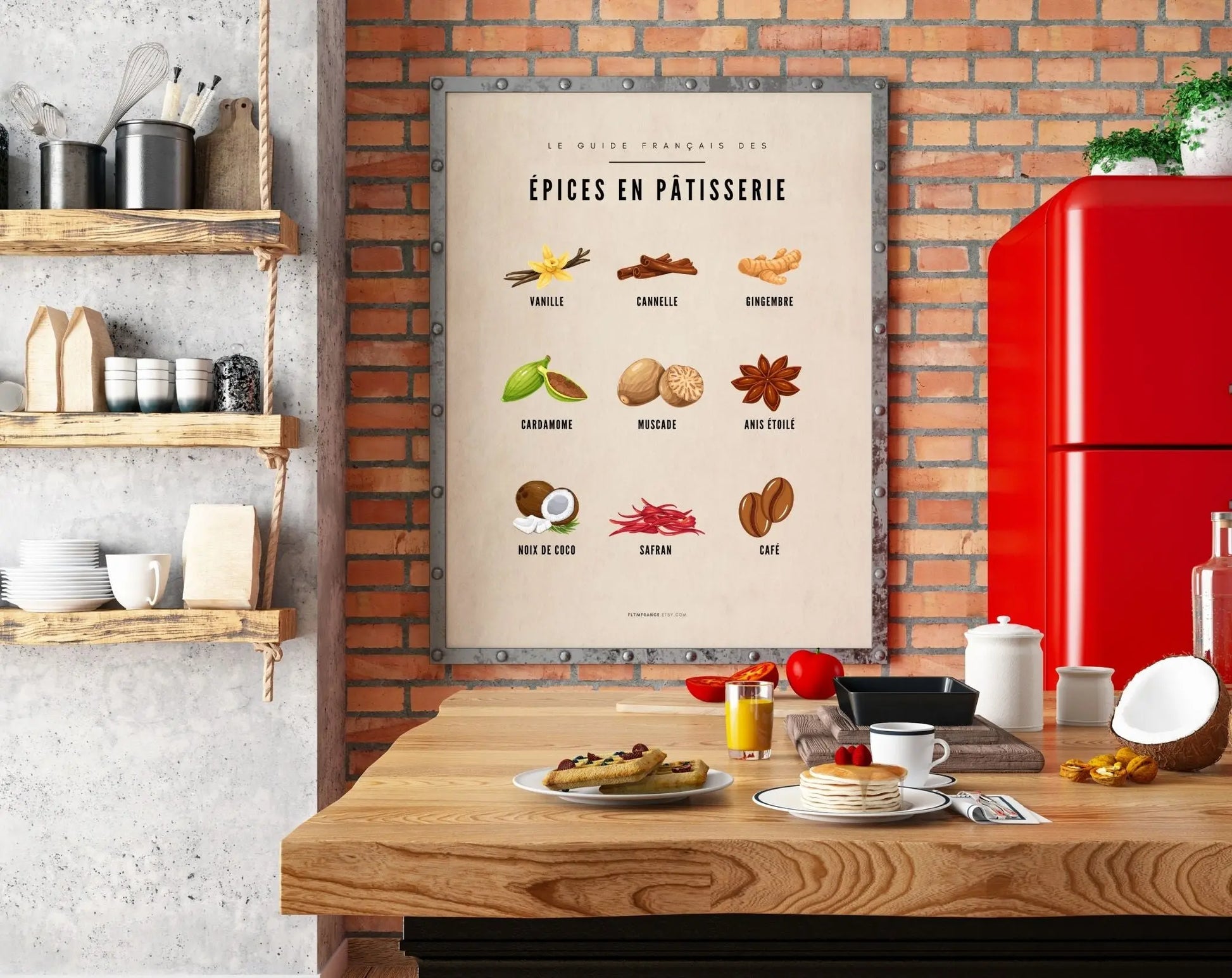 Affiches Guide Epices et épices en pâtisserie - Le guide français épices FLTMfrance