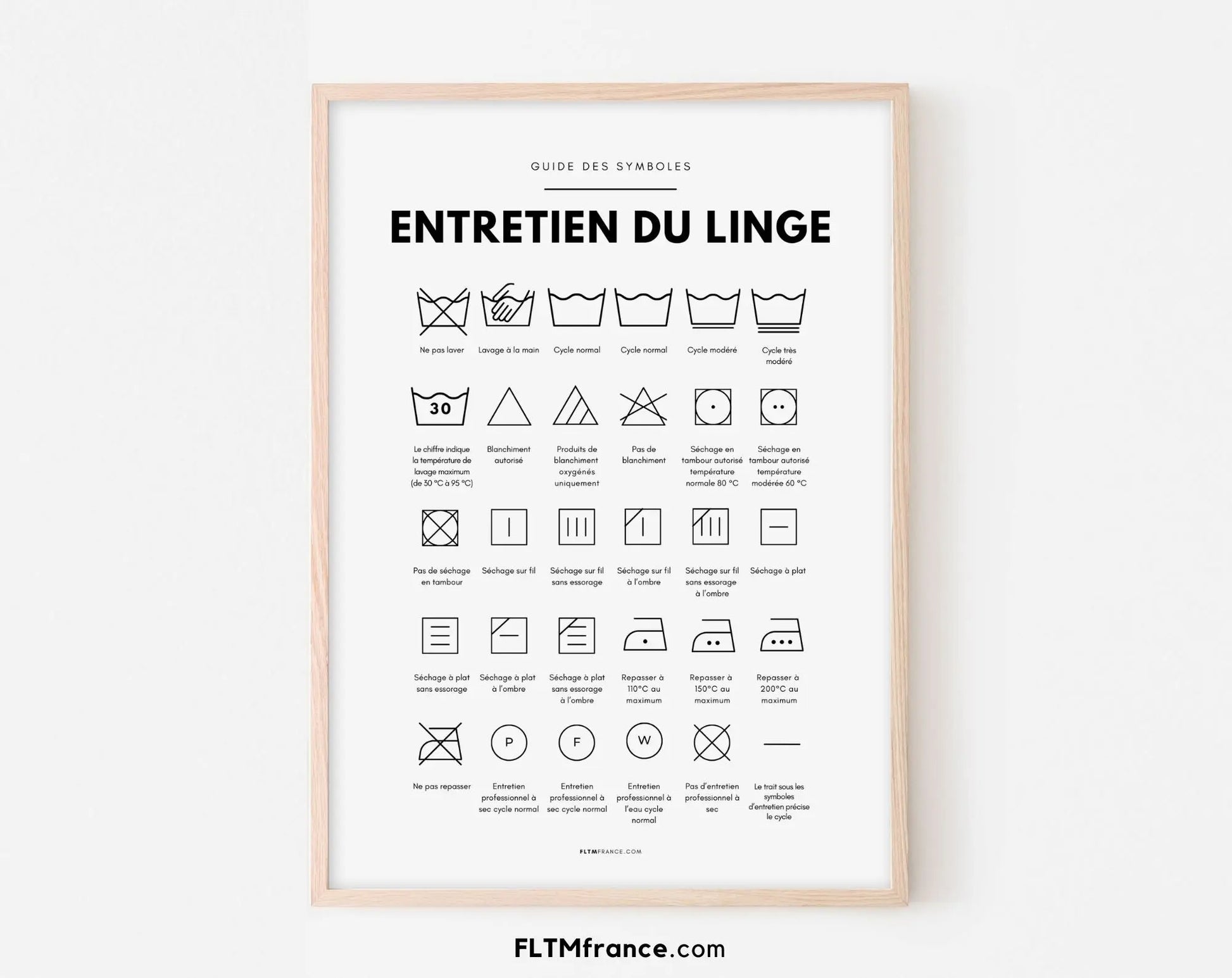 Affiches Guide des taches et entretien du linge FLTMfrance