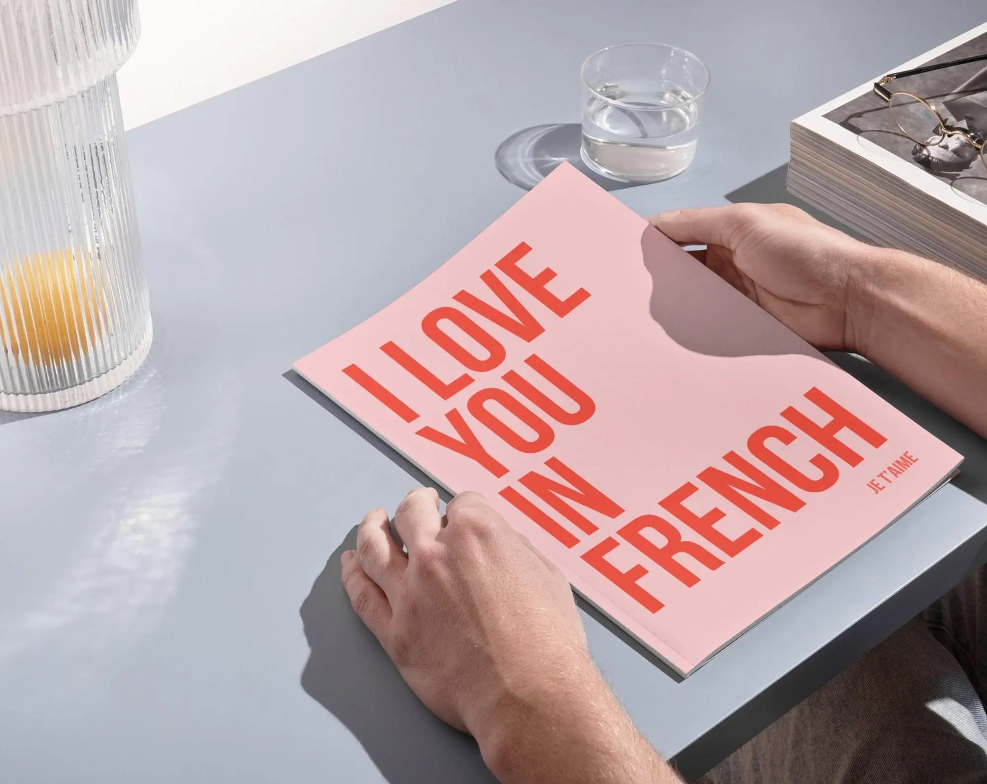 Affiches I love you in - Affiche typographique FLTMfrance